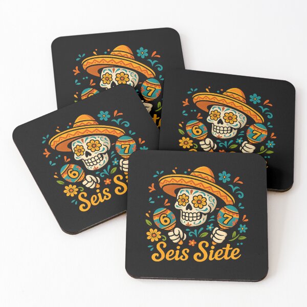 Item preview, Seis Siete Mexican Los Muertos Calaveras Sugar Skull 67 Boys designed and sold by huftyfnruppe.