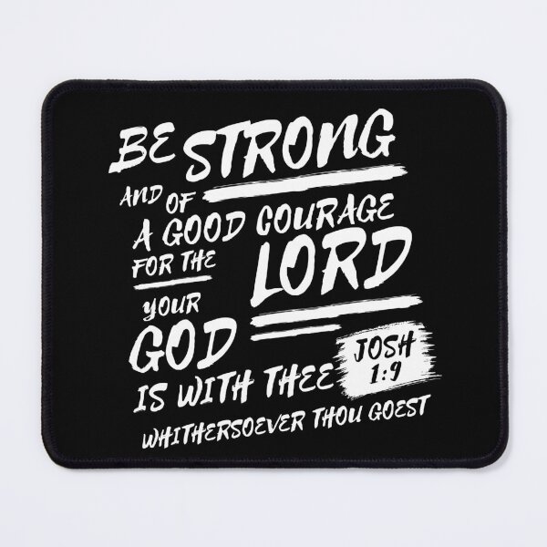 Item preview, Joshua 1:9 Brush Lettering Bible Verse Typography (KJV) designed and sold by Clothed in Scripture.
