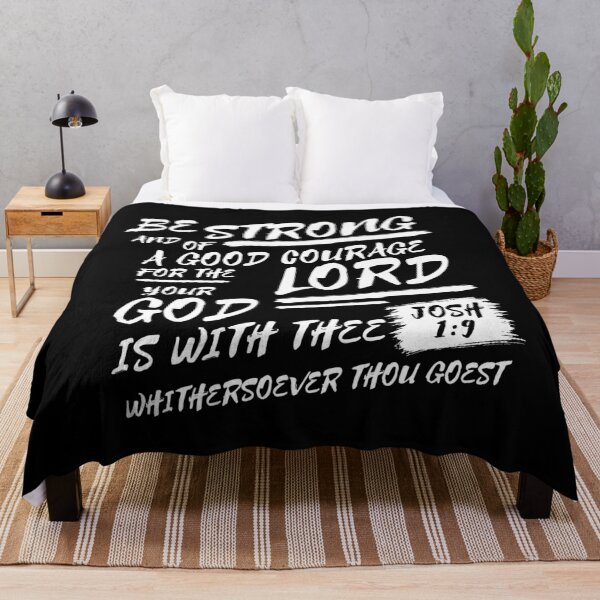 Item preview, Joshua 1:9 Brush Lettering Bible Verse Typography (KJV) designed and sold by Clothed in Scripture.