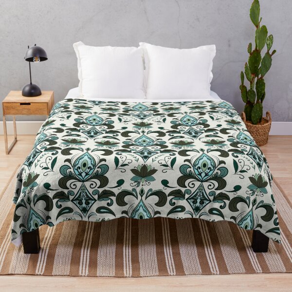 Item preview, Elegant Floral Damask Seamless Pattern designed and sold by Dintheo.