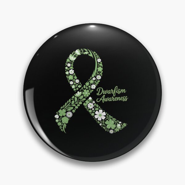 Item preview, Dwarfism Awareness Hippie Flower Green Ribbon Support designed and sold by RonnasJackson.