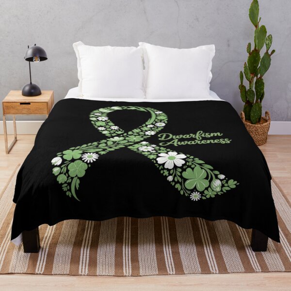 Item preview, Dwarfism Awareness Hippie Flower Green Ribbon Support designed and sold by RonnasJackson.