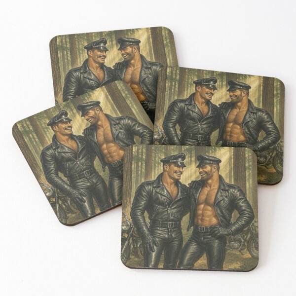 Item preview, 1940s Vintage Gay Leather Bikers The Meet Tom of Finland Tribute Berlin German Pride Graphic Design designed and sold by ItsAKinkThing.