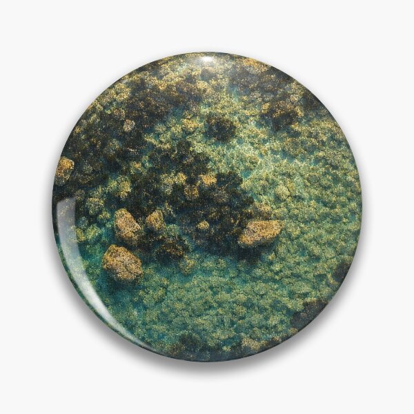 Item preview, Turquoise Reef From Above designed and sold by druidwolfart.