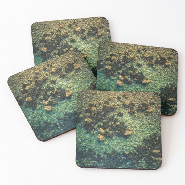 Item preview, Turquoise Reef From Above designed and sold by druidwolfart.