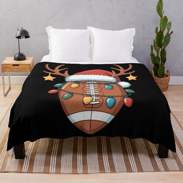 Item preview, Christmas American Football Reindeer Xmas Lights Boy designed and sold by EllenJast.