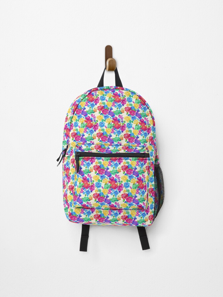 Thumbnail 1 of 3, Backpack, Rose pattern designed and sold by tagmecool.