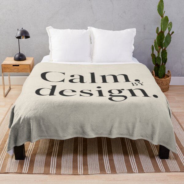 Item preview, Calm, by Design – Modern Minimal Quote designed and sold by Irene Catchmind.