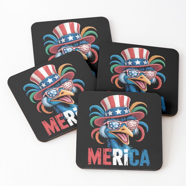 Item preview, Merica Emu Patriotic 4th of July Funny designed and sold by CruelShadesSt.