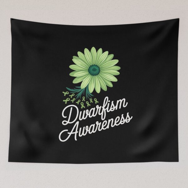 Item preview, Dwarfism Awareness Warrior Pretty Ribbon designed and sold by RonnasJackson.