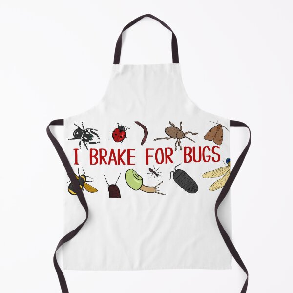 Item preview, I BRAKE FOR BUGS!! Bumper Sticker-Style Design designed and sold by rornelson.