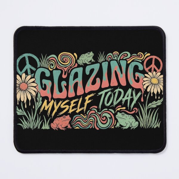 Item preview, Glazing Myself Today - 70s Retro Psychedelic Goblincore designed and sold by auxincaftan0o.