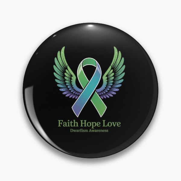 Item preview, Dwarfism Faith Hope Love Wings Shirt Green Awareness designed and sold by RonnasJackson.