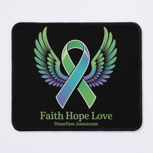Item preview, Dwarfism Faith Hope Love Wings Shirt Green Awareness designed and sold by RonnasJackson.