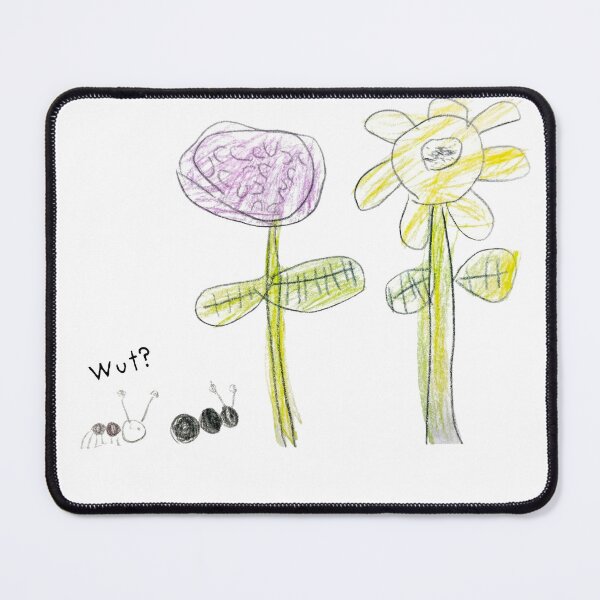 Item preview, Wut? - Confused Ants & Giant Flowers Funny Meme Art designed and sold by SweetBerry-Art.