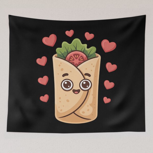 Artikelvorschau, Niedliche Burrito-Herzen zum Valentinstag für Burrito-Liebhaber entworfen und verkauft von EllenJast.