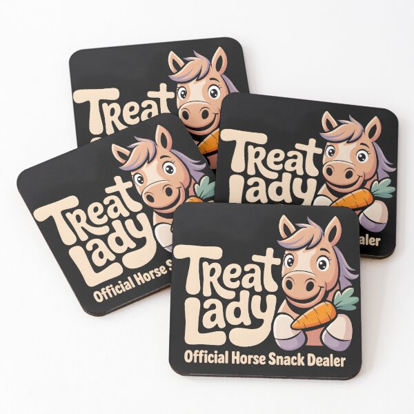 Item preview, Treat Lady Funny Horse Mom Shirt Official Horse Snack Dealer designed and sold by Viktorio Art Shop.