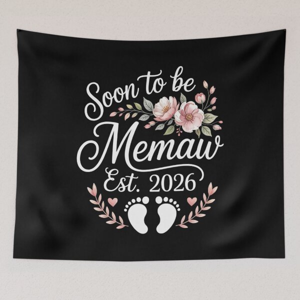 Item preview, Soon to Be Memaw Est 2026 First Time Mom Mother's Floral designed and sold by Shannon Bosley.