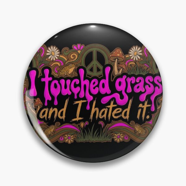 Item preview, I Touched Grass And I Hated It - Vintage 70s Psychedelic Goblincore designed and sold by auxincaftan0o.