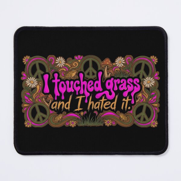 Item preview, I Touched Grass And I Hated It - Vintage 70s Psychedelic Goblincore designed and sold by auxincaftan0o.