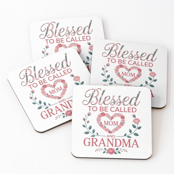 Item preview, Blessed to Be Called Mom and Grandma Floral Mothers Day designed and sold by CruelShadesSt.