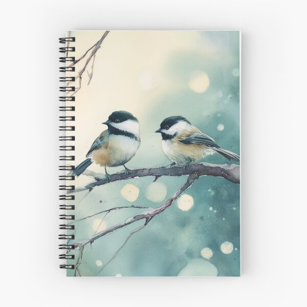 Item preview, Chickadees Perched on Branch in Winter designed and sold by laurashawart.