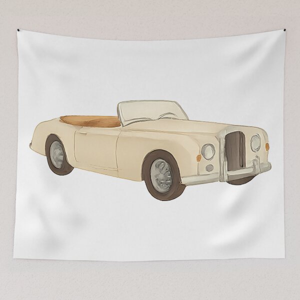 Item preview, Vintage Convertible Illustration | Classic Luxury Car Art designed and sold by TestingN-cap.