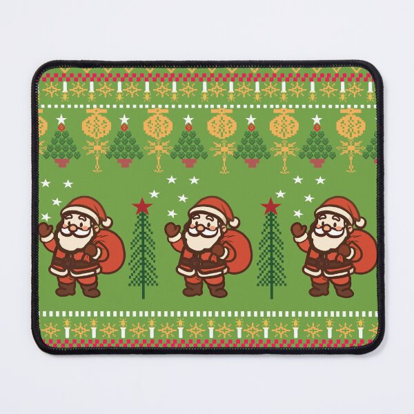 Item preview, Cute Santa Ugly Christmas Sweater Pattern designed and sold by LSLOOMANDSOUL.