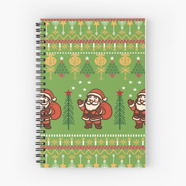 Item preview, Cute Santa Ugly Christmas Sweater Pattern designed and sold by LSLOOMANDSOUL.