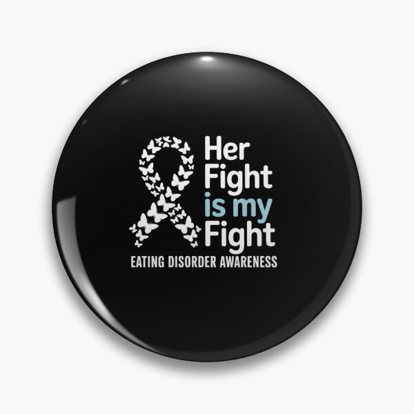 Item preview, Eating Disorder Awareness Her Fight is my Fight Warrior designed and sold by RonnasJackson.