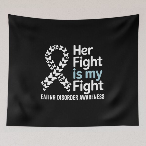 Item preview, Eating Disorder Awareness Her Fight is my Fight Warrior designed and sold by RonnasJackson.