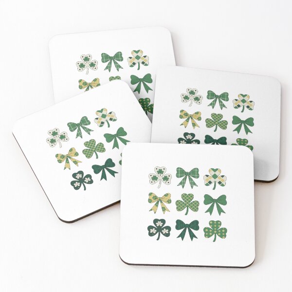 Item preview, Cute St Patricks Day Lucky Green Shamrock Coquette designed and sold by EllenJast.