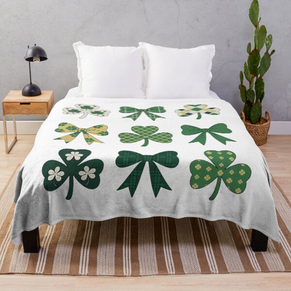 Item preview, Cute St Patricks Day Lucky Green Shamrock Coquette designed and sold by EllenJast.