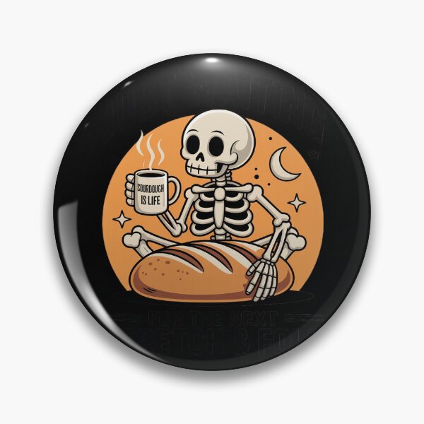 Item preview, Sourdough Halloween Shirt, Skeleton Next Stretch and Fold designed and sold by Shannon Bosley.