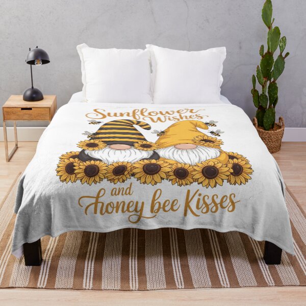 Item preview, Cute Spring Gnome Sunflower Wishes And Honey Bee Kisses designed and sold by EllenJast.