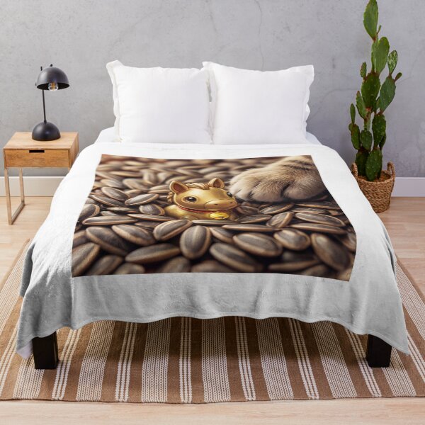 Item preview, Cute Golden Pony in Sunflower Seeds with Cat Paw designed and sold by rabbitlin.