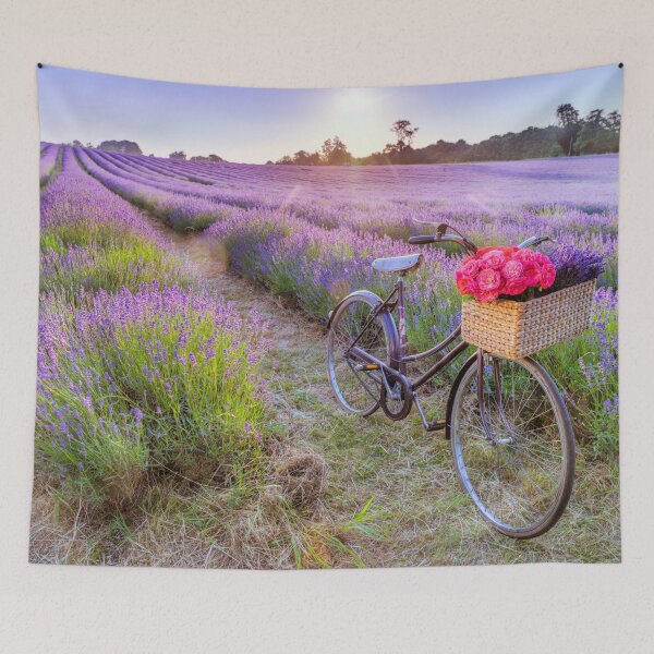 Item preview, Bicycle in a Lavender Field designed and sold by assaf.