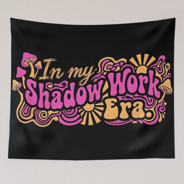 Item preview, In My Shadow Work Era - Vintage 70s Psychedelic Liquid Text designed and sold by auxincaftan0o.