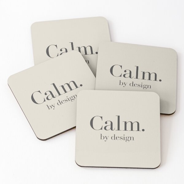 Item preview, Calm, by Design – Modern Minimal Quote designed and sold by Irene Catchmind.