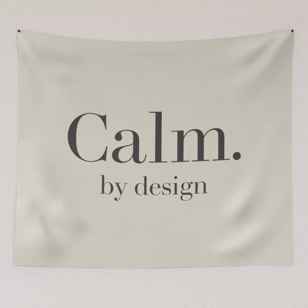 Item preview, Calm, by Design – Modern Minimal Quote designed and sold by Irene Catchmind.