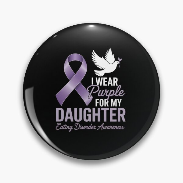 Item preview, Eating Disorder Awareness I Wear Purple for My Daughter designed and sold by RonnasJackson.
