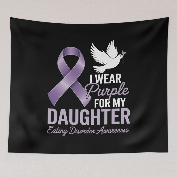 Item preview, Eating Disorder Awareness I Wear Purple for My Daughter designed and sold by RonnasJackson.