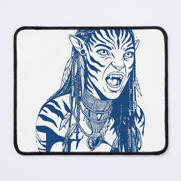 Item preview, Fierce Blue Na'vi Warrior designed and sold by Chughtai's Art.