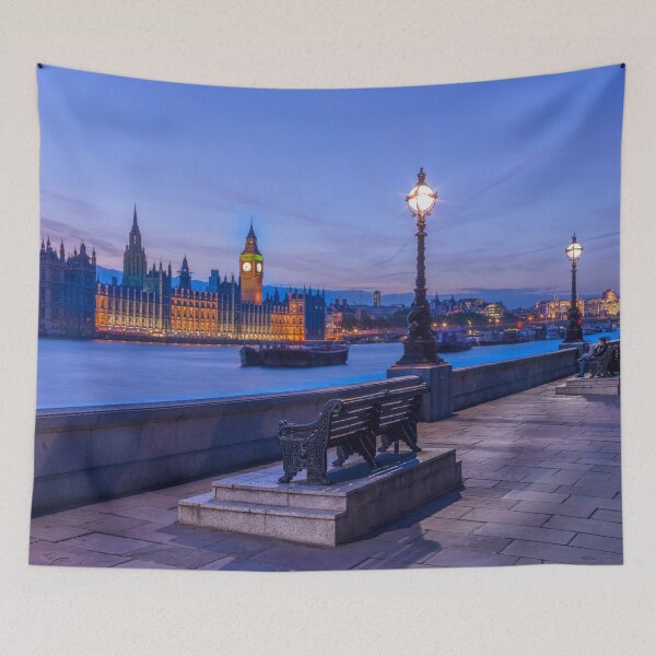 Item preview, Thames Promenade at Evening designed and sold by assaf.