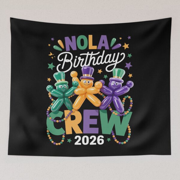 Item preview, NOLA Birthday Crew 2026 New Orleans Mardi Gras Carnival designed and sold by CruelShadesSt.
