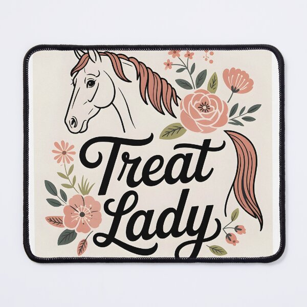 Item preview, Treat Lady Floral Horse Mom Equestrian Shirt designed and sold by Viktorio Art Shop.