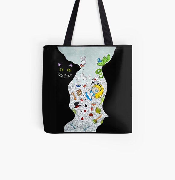 Alice and the rabbit hole All Over Print Tote Bag