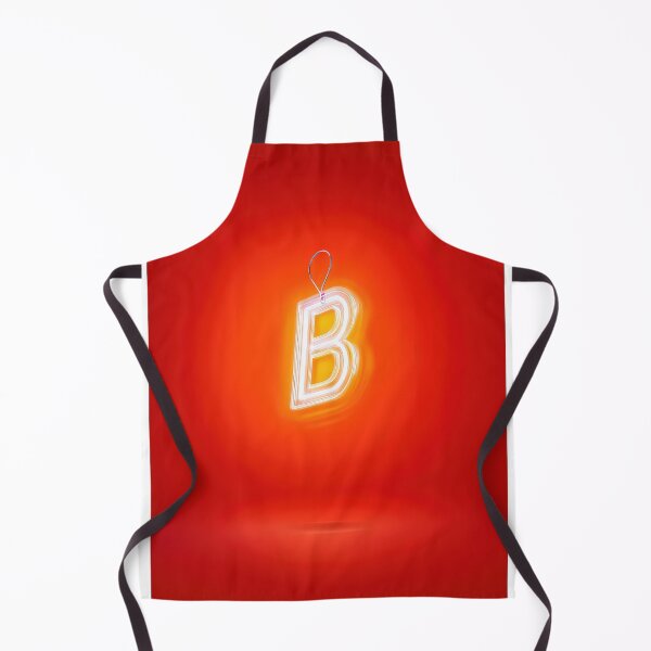 Item preview, Glowing Neon Letter B on Red Background – Modern Luminous Typography Art designed and sold by Grafititee.