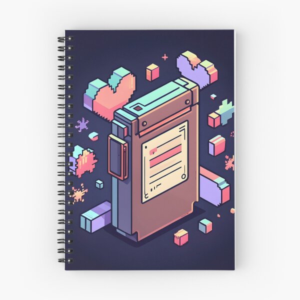 Item preview, Vintage Game Cartridge Retro Gaming Art Pastel Pixel Hearts designed and sold by ThePixelArchive.