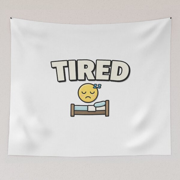 Item preview, Tired Cute Emoji Illustration designed and sold by MoodThread.